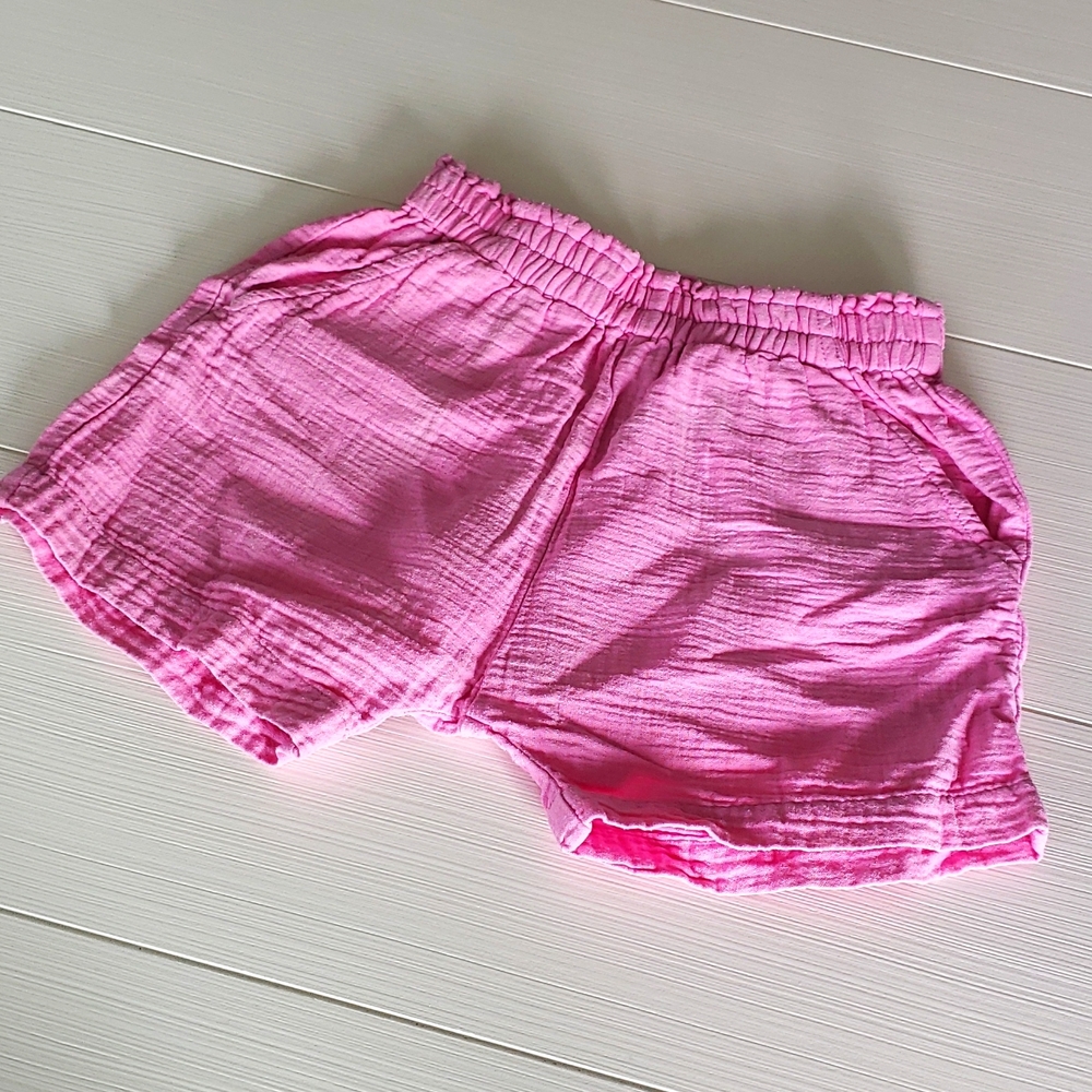 Stem pink shorts with pockets sz 4/5T